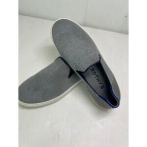 Rothy's Womens Size 8.5 The Sneaker Navy White Slip On Washable Shoe